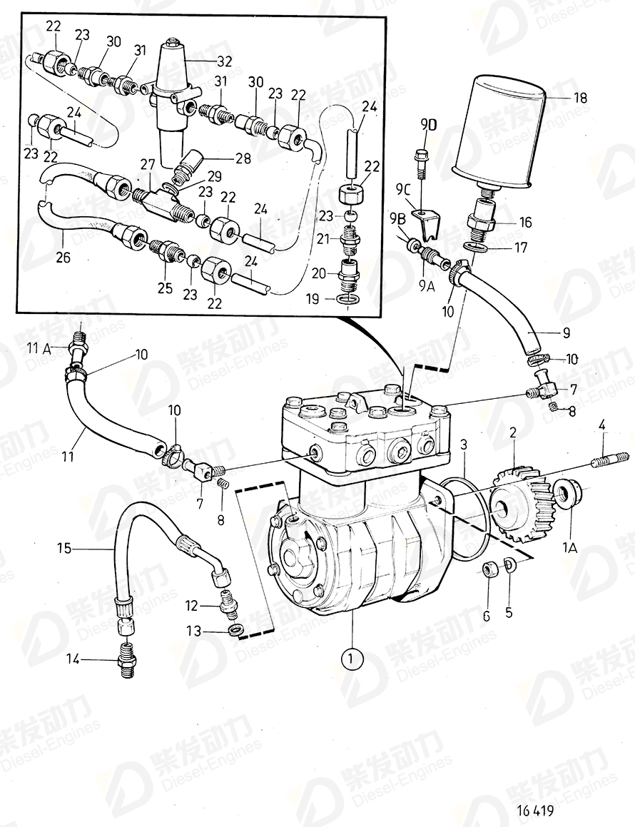 VOLVO Governor 3126311 Drawing